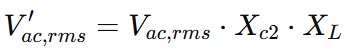 Ripple voltage calculation